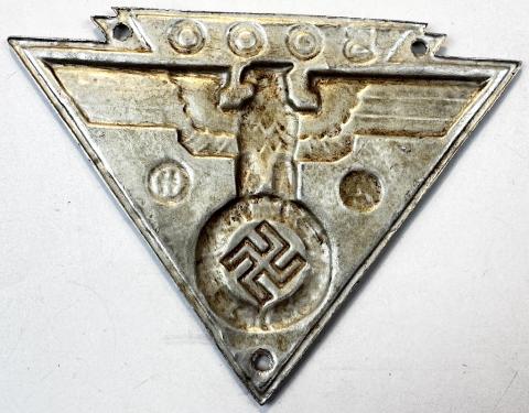 Third Reich 1930s early Waffen SS SA 5000Km rally commemorative plate badge