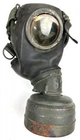 original ww2 gas mask waffen ss wehrmach normandie panzer german