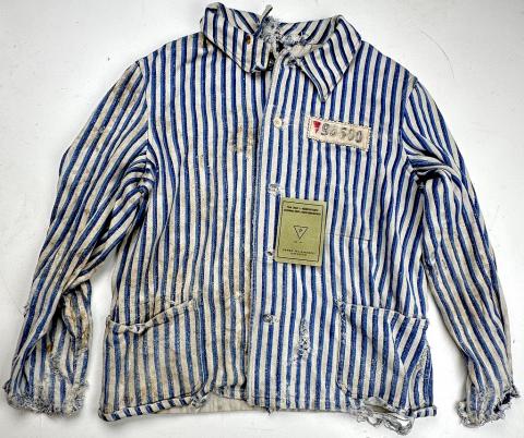 original Concentration Camp AUSCHWITZ jacket uniform photo ID for sale