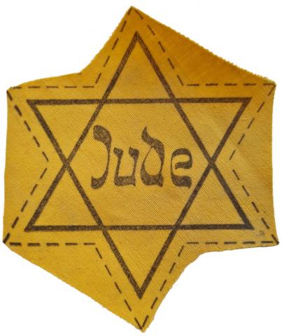 original Unissued Star of David JUDE uncut Germany variation Holocaust Jew Jewish Shoa