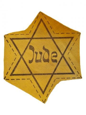 original Unissued Star of David JUDE uncut Germany variation Holocaust Jew Jewish Shoa