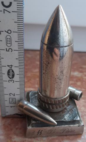 waffen ss 3nd panzer division commemorative statue bullets engraved