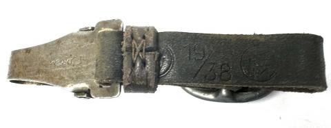 Waffen SS dagger leather hanger loop by ASSMANN D.R.G.M RZM
