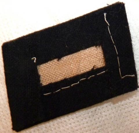 Waffen SS Estonian Estony volunteers division tunic removed collar tab NCO