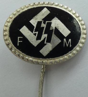 waffen ss membership stickpin stick pin original panzer totenkopf for sale
