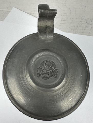 Waffen SS TOTENKOPF SS runes TK skull original silverware