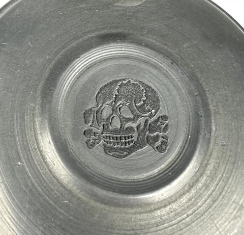 Waffen SS TOTENKOPF SS runes TK skull original silverware