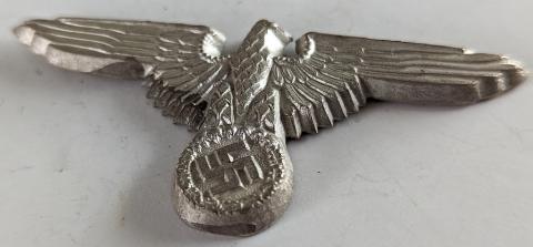 Waffen SS Totenkopf visor cap metal eagle insignia mint by RZM