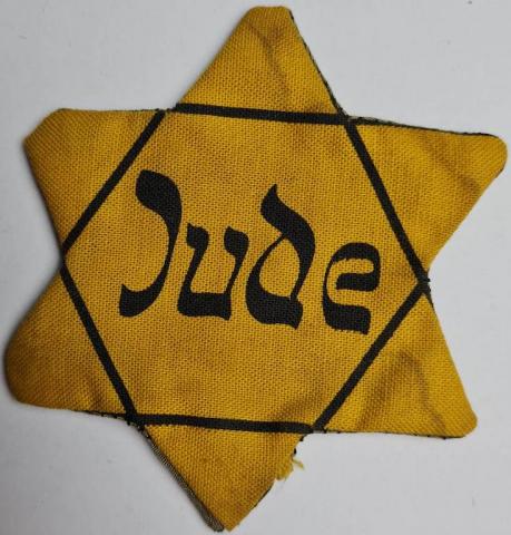 WORN Star of David from Germany JUDE Holocaust Jew Jewish Ghetto original sell dealer