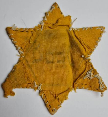WORN Star of David from Holland JOOD Holocaust Jew Jewish Ghetto genuine original etoile juive for sale