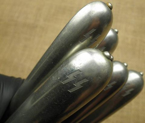 WW German Nazi Third Reich WAFFEN SS silverware marked fork or knife original