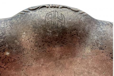 Adolf Hitler personal belonging Berghof AH monogram original silverware bowl plate