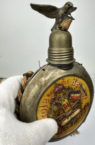 WW2 German Nazi AMAZING Reservist bottle Lorraine Infantry Regiment No. 144 kantine