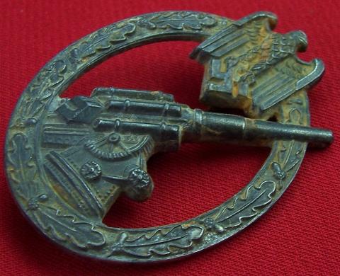 WW2 German Nazi Luftwaffe Anti-Aircraft flak badge by K&o original medal award