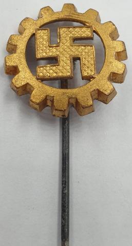 WW2 German Nazi DAF RAD workers of the Third Reich Swastika stickpin stick pin marked RZM