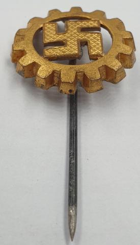 WW2 German Nazi DAF RAD workers of the Third Reich Swastika stickpin stick pin marked RZM