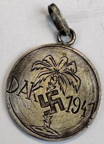 WW2 German Nazi DAK 1941 AFRIKA KORPS medallon medaillon medal