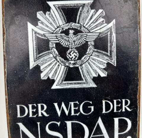 Ww2 German Nazi Der Weg Der NSDAP der Reichsfuhrer Ww2 German Nazi Der Weg Der NSDAP der Reichsfuhrer SS SS-Hauptamt metal sign Waffen SS