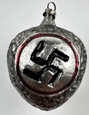 original third reich CHRISTMAS ORNAMENT SWASTIKA nazi german