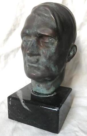 WW2 German Nazi early NSDAP Fuhrer statue Adolf Hitler bust head