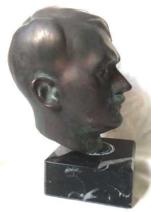 WW2 German Nazi NSDAP Fuhrer statue Adolf Hitler bust head