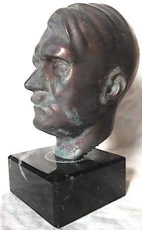 WW2 German Nazi NSDAP Fuhrer statue Adolf Hitler bust head
