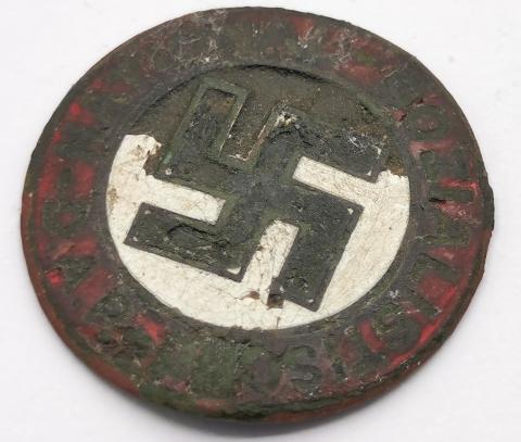 WW2 German Nazi early NSDAP Third Reich membership pin award relic