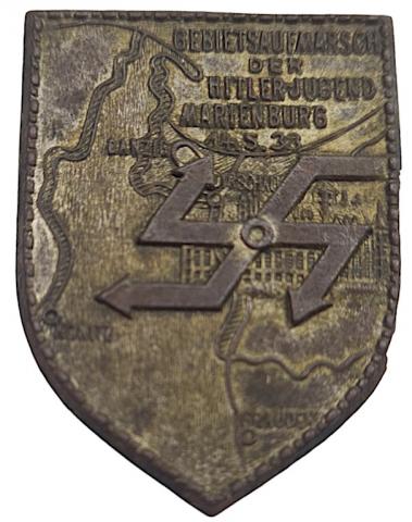 WW2 German Nazi Hitler Youth Badge HJ Marienburg Malbork WMG Gdansk Order