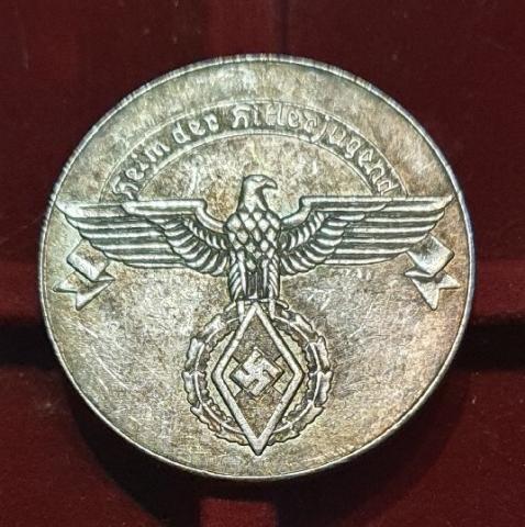 WW2 German Nazi Hitler Youth HJ commemorative coin