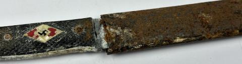 WW2 German Nazi HITLER YOUTH HJ relic ground dug found knife by RZM