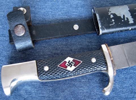 WW2 German Nazi hitler youth knife HITLERJUGEND HJ SOLINGEN with etui