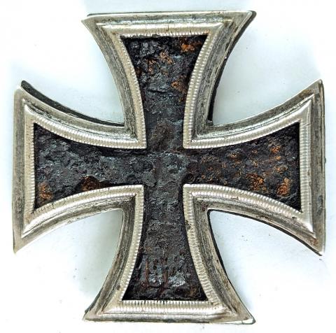 WW2 German Nazi Iron Cross 1nd class medal relic waffen ss wehrmacht luftwaffe kriegsmarine
