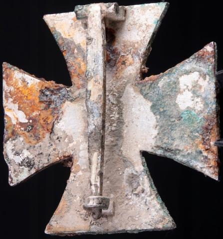 WW2 German Nazi Iron Cross 1st class medal award relic full prong waffen ss wehrmacht