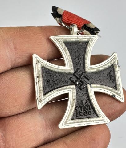 WW2 German Nazi IRON CROSS 2st class medal award Waffen SS Wehrmacht Luftwaffe Kriegsmarine NSDAP