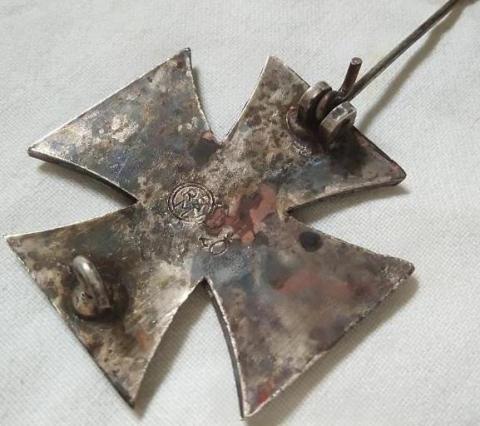 WW2 German Nazi Iron Cross medal award 1st First class relic found by RZM