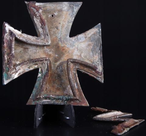 WW2 German Nazi Iron Cross Medal award first 1st class relic ground dug found