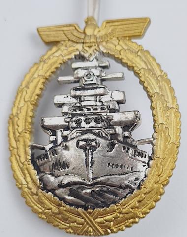 WW2 German Nazi Kriegsmarine High Seas Fleet Badge award km navy