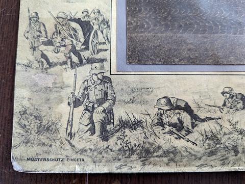 Ww2 German Nazi photo Wehrmacht Regiment war drawings frame