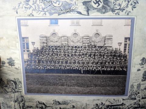 Ww2 German Nazi photo Wehrmacht Regiment war drawings frame
