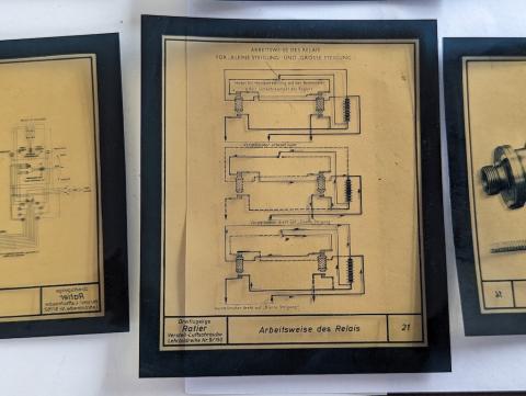 WW2 German Nazi LUFTWAFFE aircraft engineer schemas lot of 9