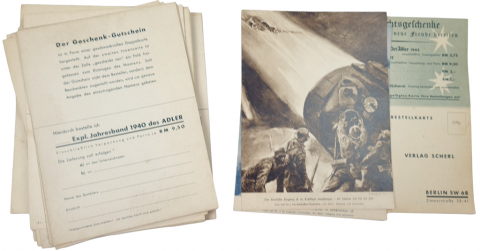 WW2 German Nazi LUFTWAFFE calendar1941 ADLER Hermann Goering Hitler Aircraft