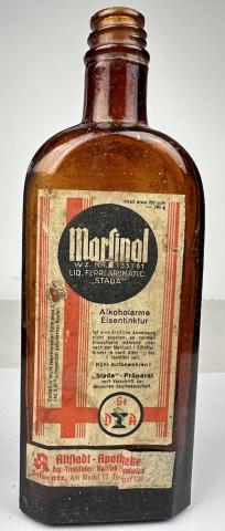 WW2 German Nazi morphine bottle original hitler drugs