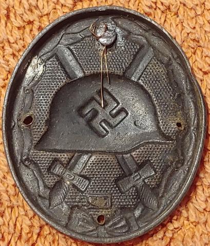 WW2 German Nazi nice Wound badge medal award in bronze worn