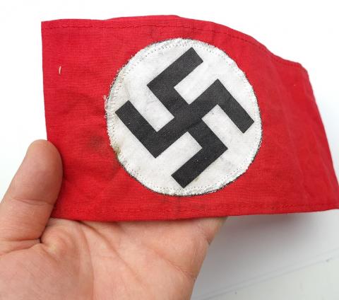  armband WW2 German Nazi NSDAP tunic removed original stamped