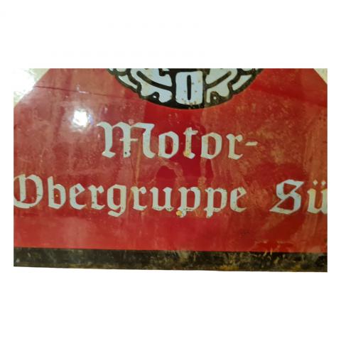 NSKK motorcycle club of the Third Reich original enamel sign WW2 german Nazi 