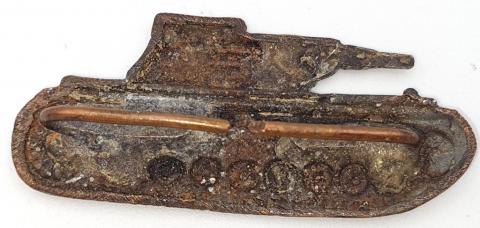 WW2 German Nazi PANZER GRENADIER DESTRUCTION BADGE PATCH closed combat award tank pin relic Grossdeutschland