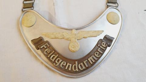 WW2 German Nazi Police Polizei feldgendarmerie gorget D.R.G.M
