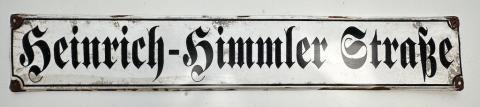 WW2 German Nazi Heinrich-Himmler Straße metal street plaza sign