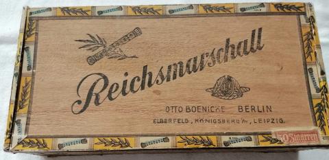 WW2 german Nazi RARE Hermann Goering cigar box General-Feldmarshall from the CARINHALL ESTATE