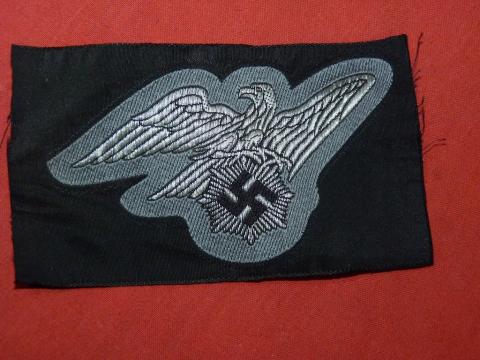  WW2 German Nazi RLB Bevo patch Reichsluftschutzbund air raid protection NSDAP